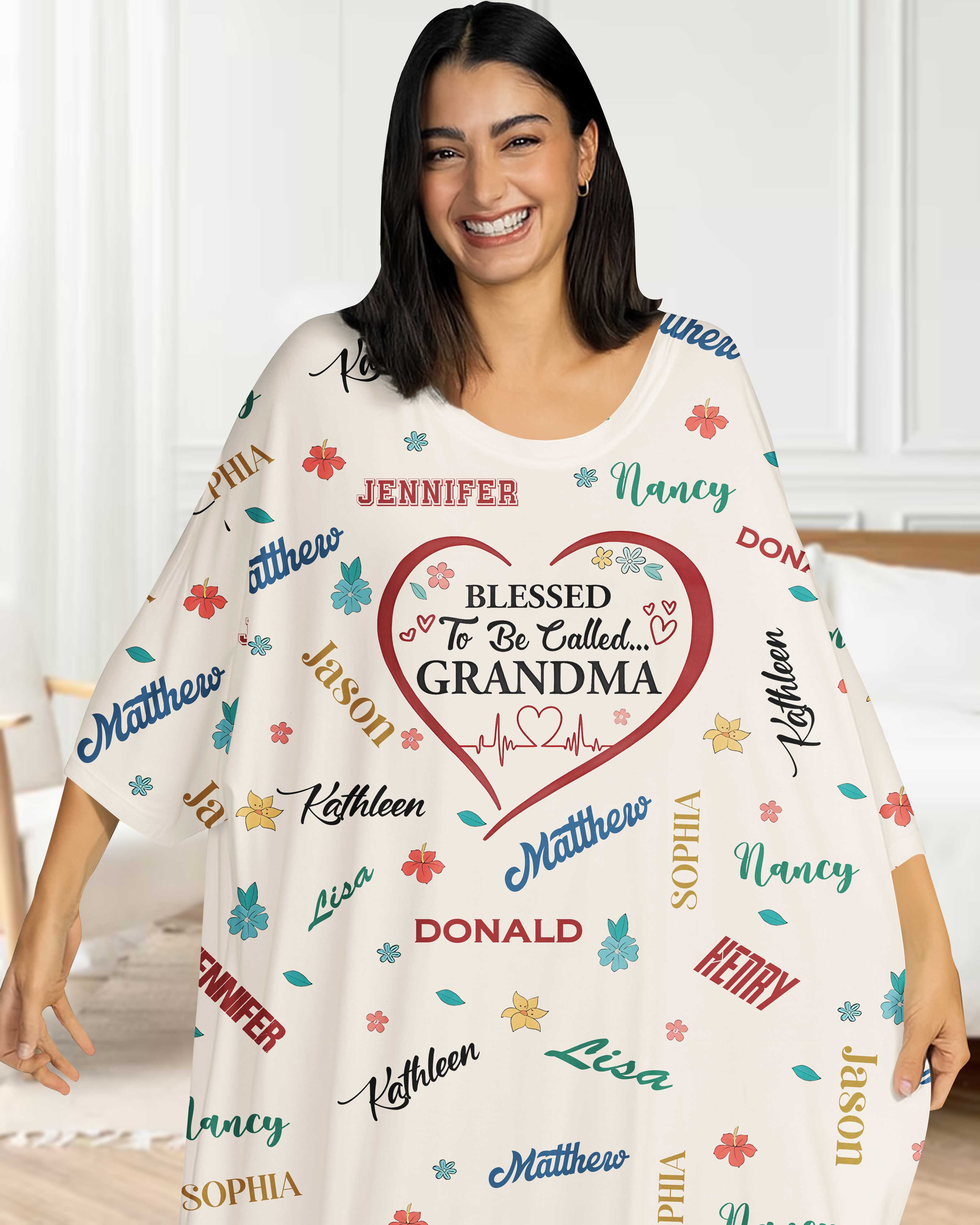 Blessed To Be Called Grandma All Over Print Sleep Tee