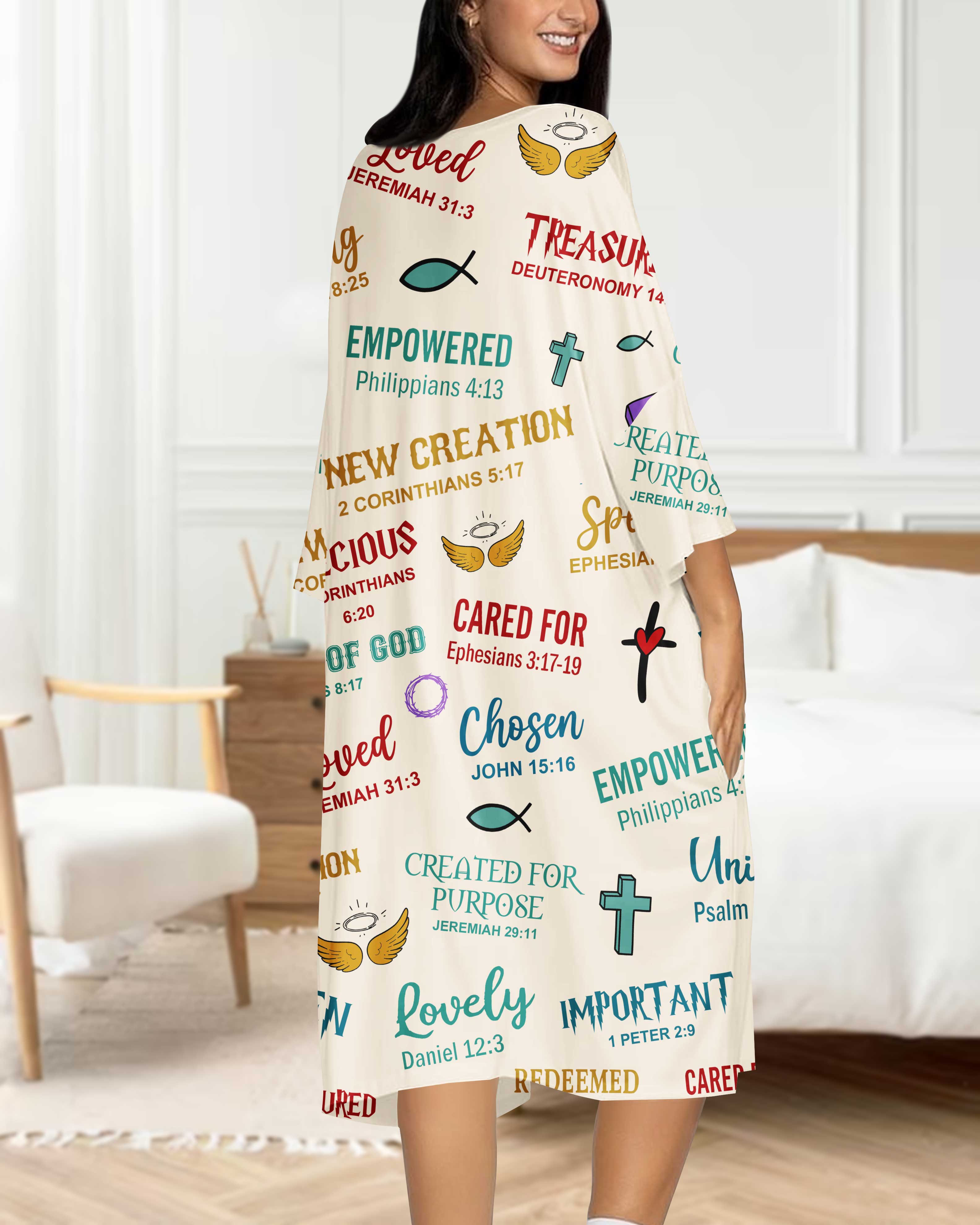 God Says I Am All Over Print Sleep Tee