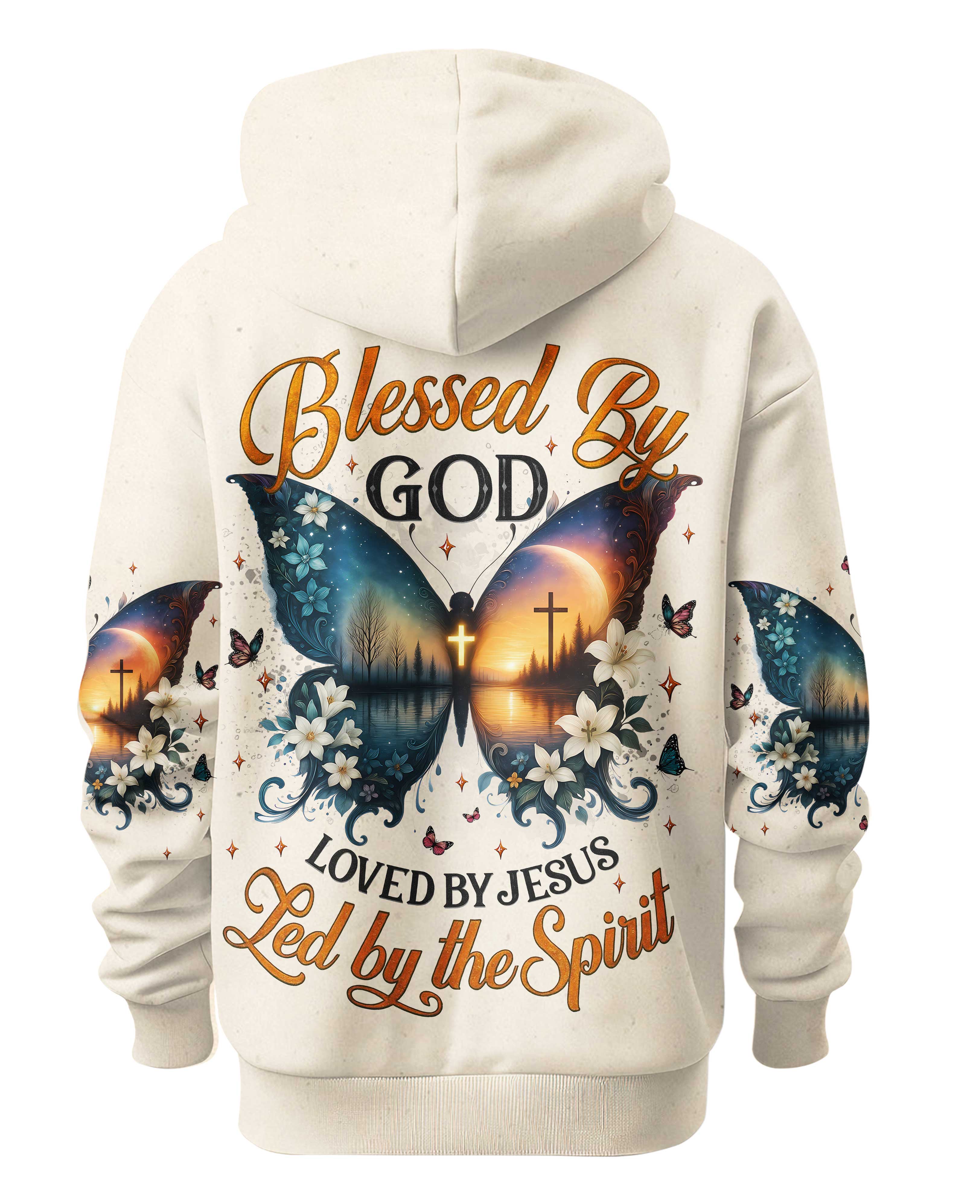 Blessed By God Loved By Jesus Led By The Spirit Shirt