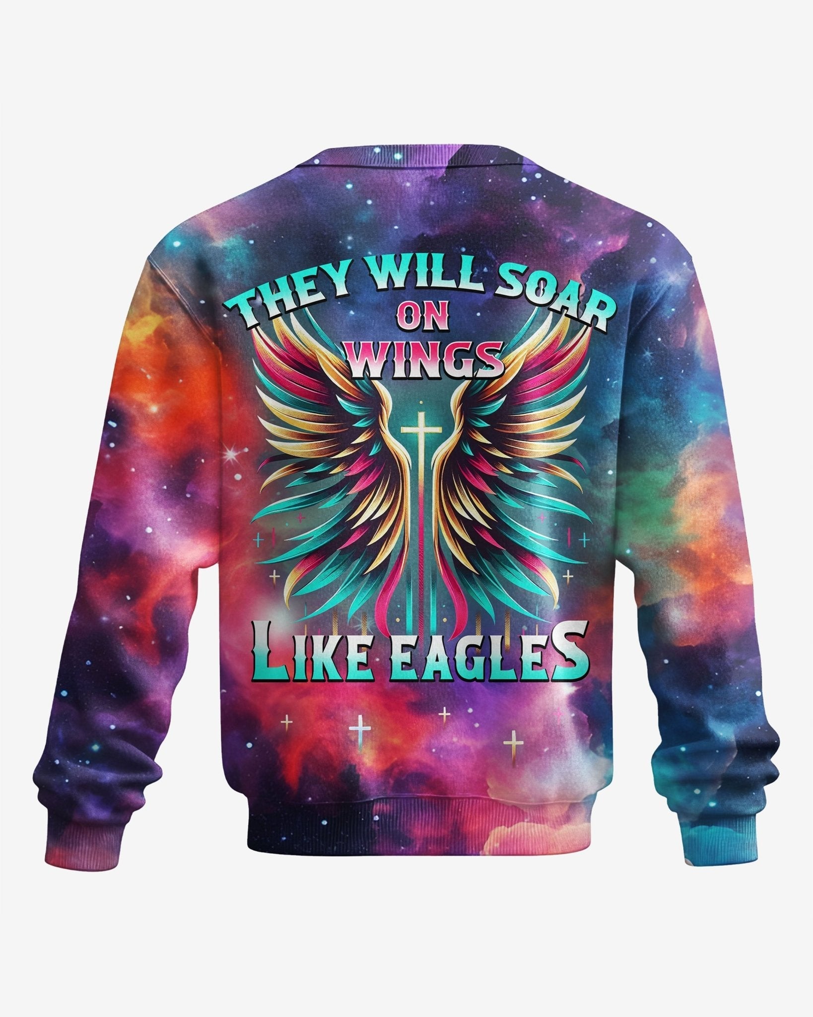 They Will Soar On Wings Like Eagles All Over Print Sweater