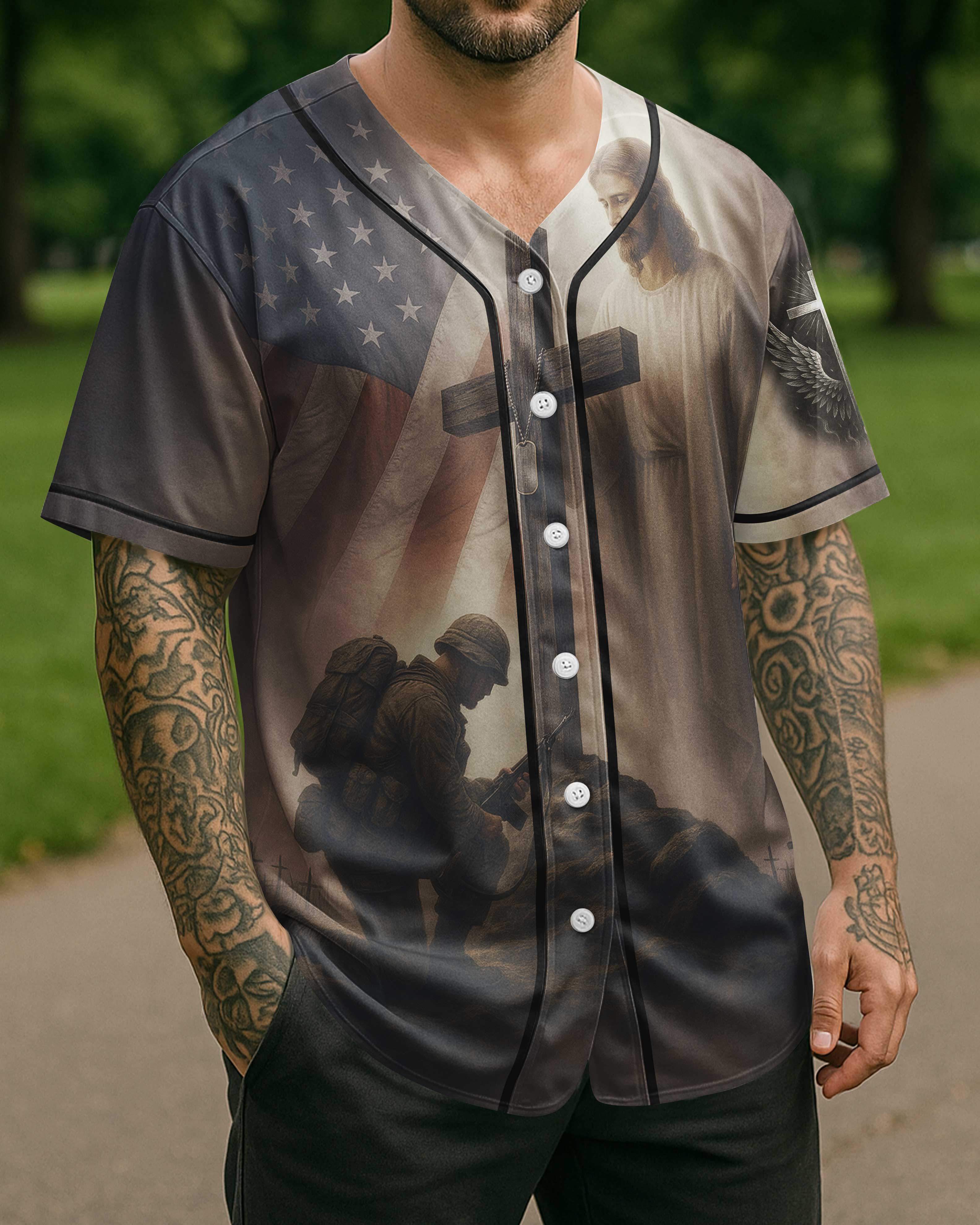 God Took The Strongest Americans All Over Print Jersey