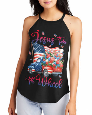 Jesus Take The Wheel Rocker Tank Top