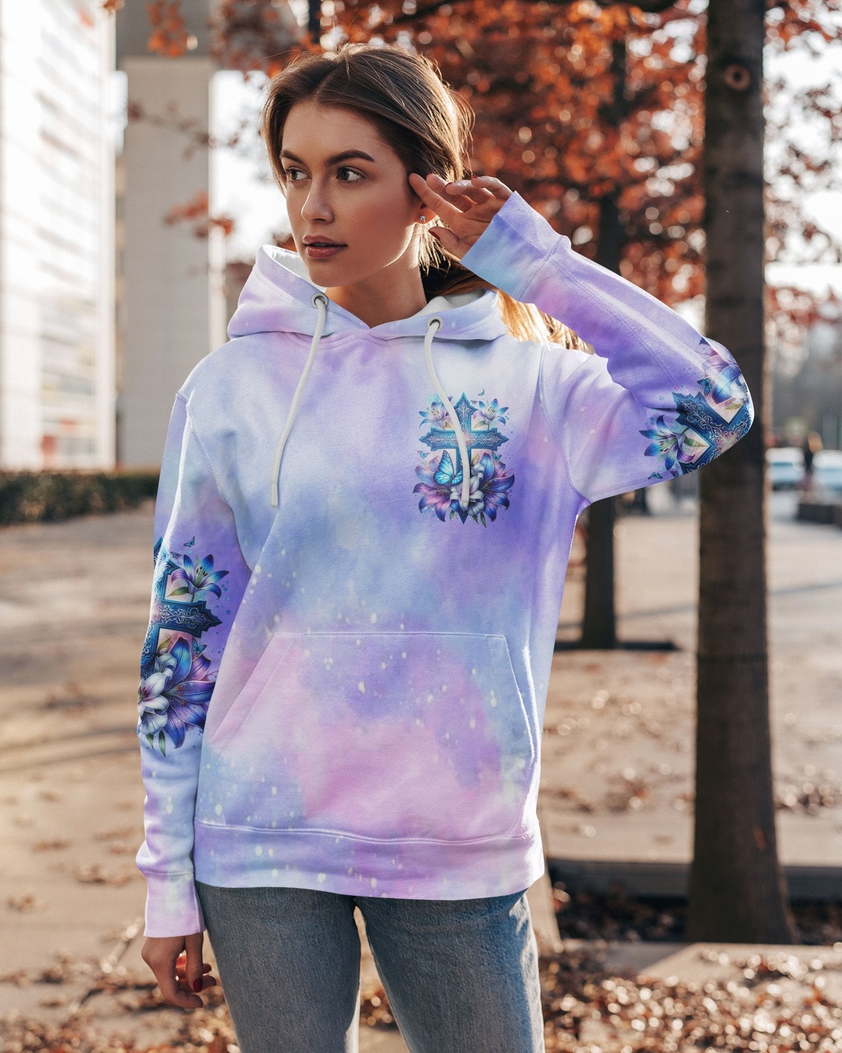 God And The Power Of Prayer All Over Print Hoodie