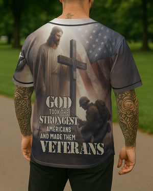 God Took The Strongest Americans All Over Print Jersey