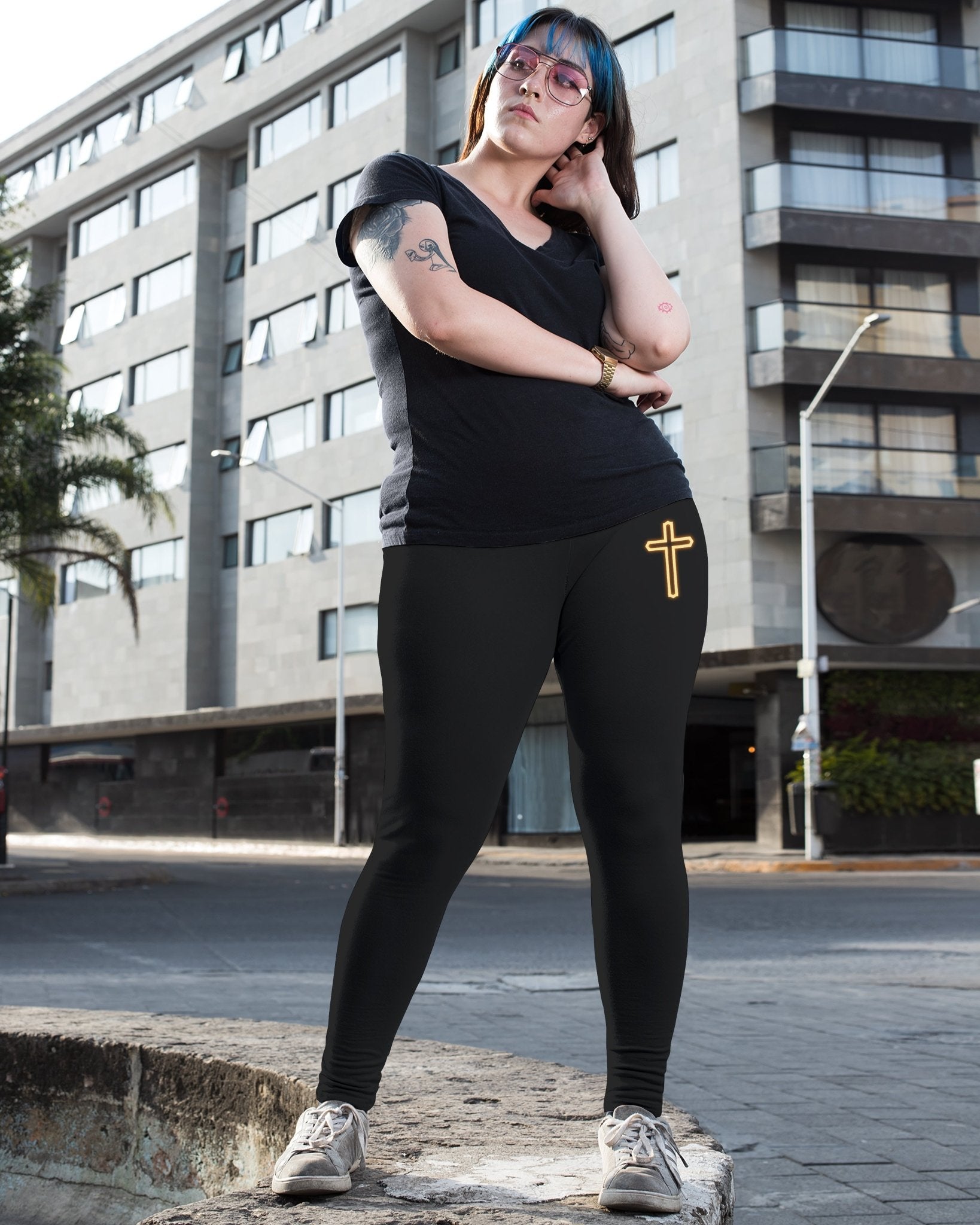 The Devil Is A Liar All Over Print Leggings