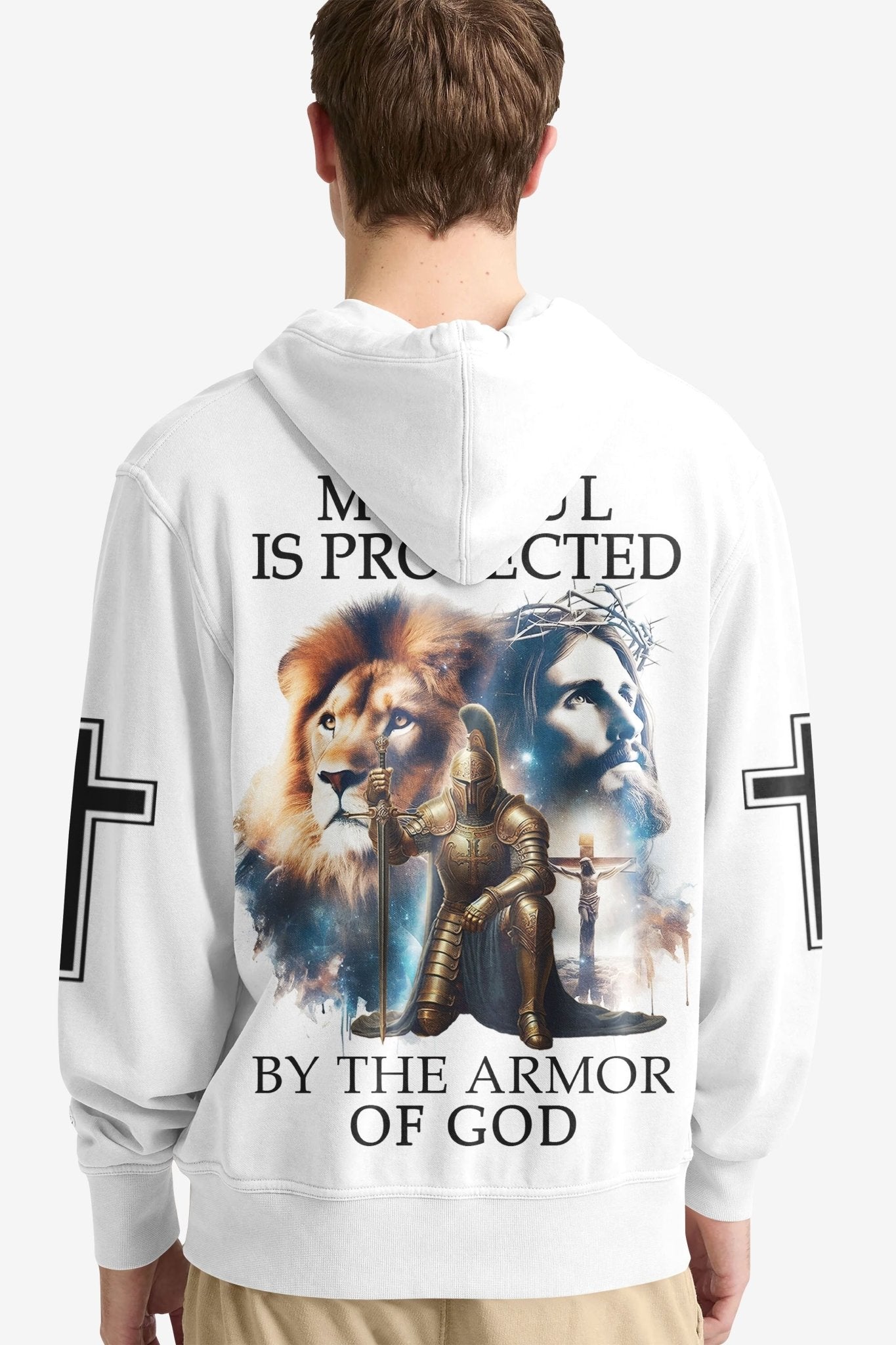 My Soul Is Protected By The Armor Of God All Over Print Hoodie