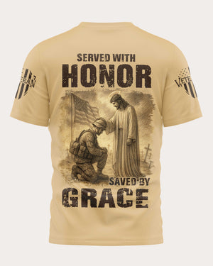Served With Honor All Over Print T-Shirt