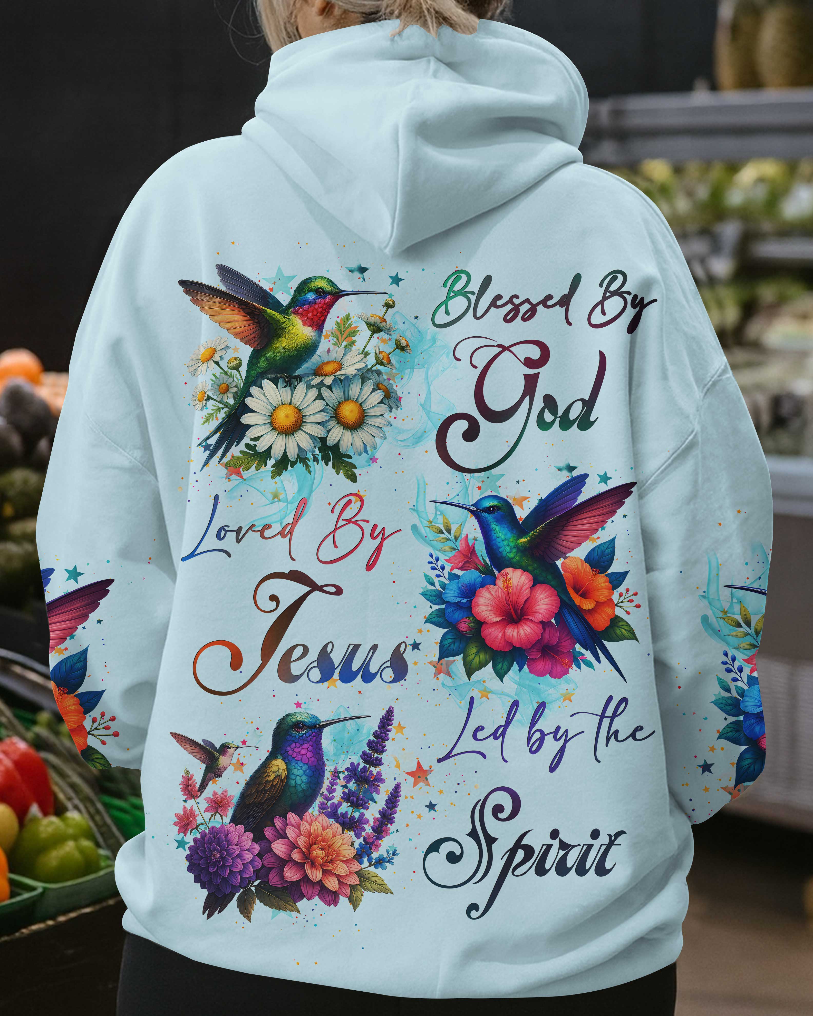 Blessed By God Loved By Jesus Led By The Spirit Shirt