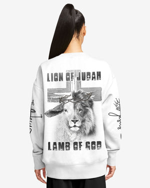 Lion Of Judah Lamb Of God All Over Print Sweater