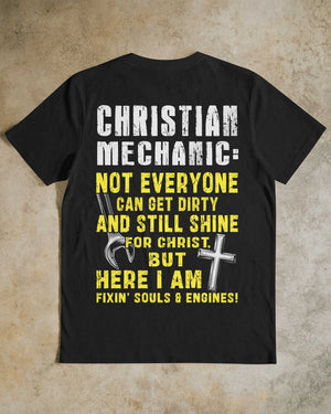 Christian Mechanic All Over Print T-Shirt