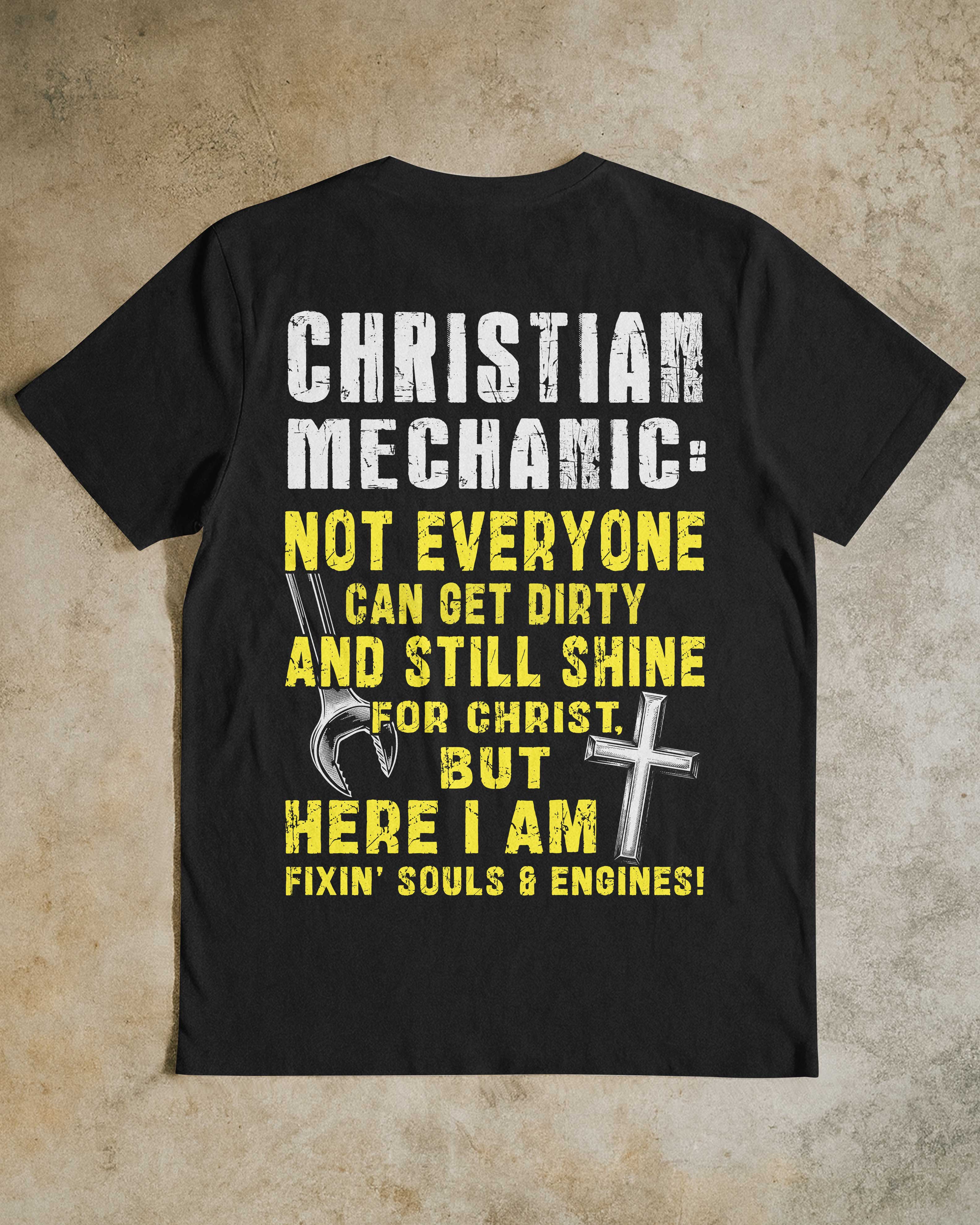 Christian Mechanic All Over Print T-Shirt