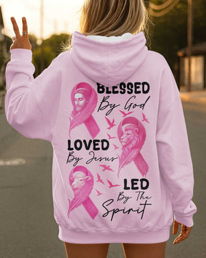 Blessed By God Loved By Jesus Led By The Spirit All Over Print Hoodie