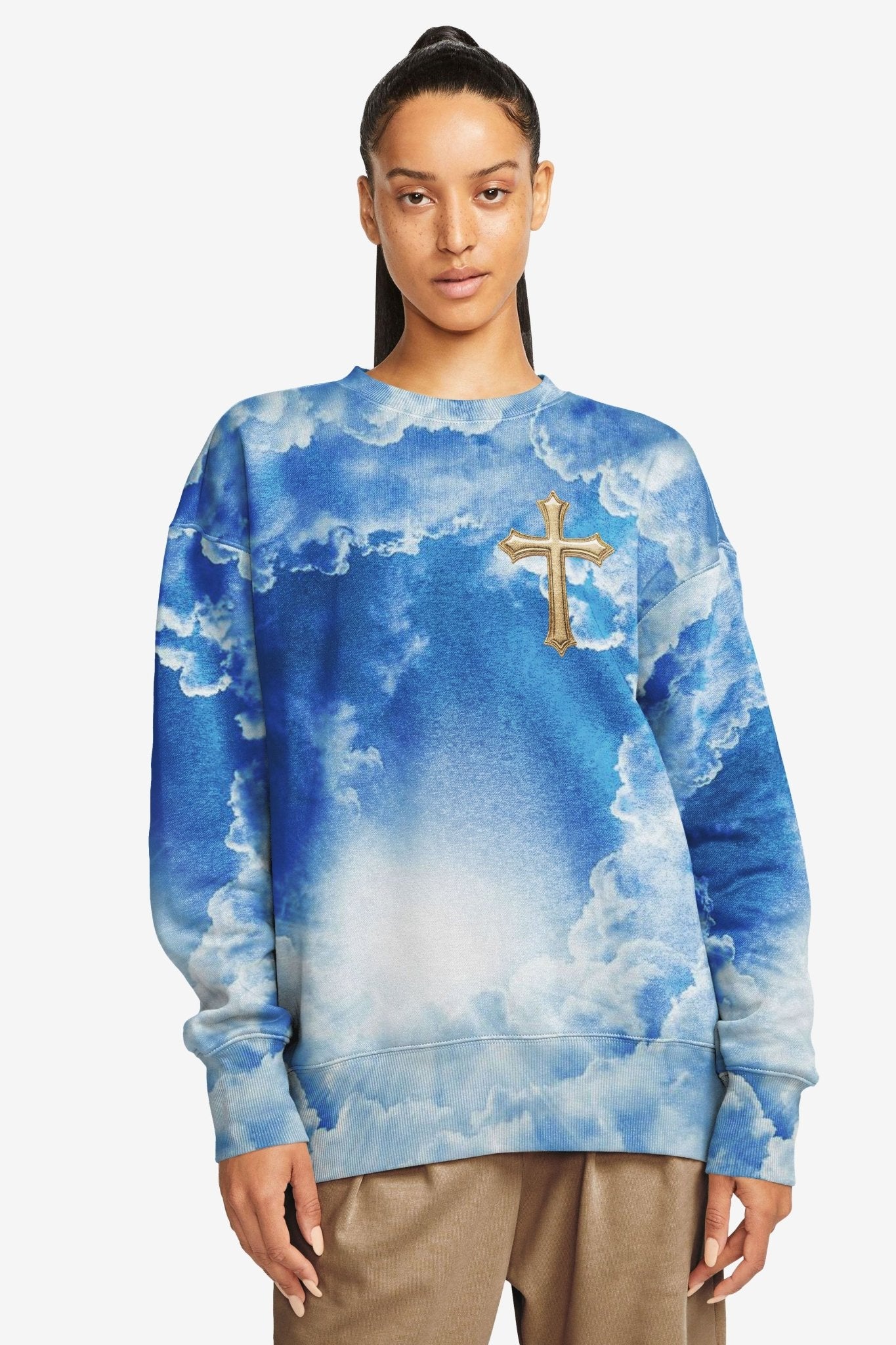 I Am The Way The Truth The Life All Over Print Sweater