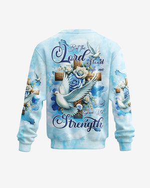 Lord Stood With Me And Gave Me Strength All Over Print Sweater