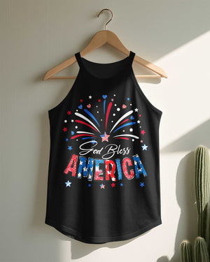 God Bless America Rocker Tank Top