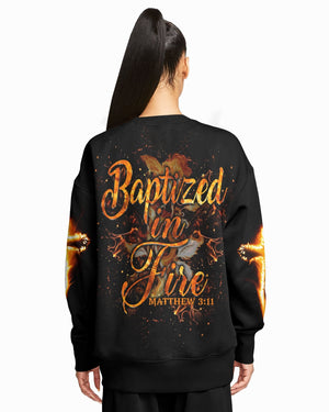 Baptized In Fire All Over Print Sweater