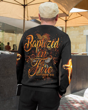 Baptized In Fire All Over Print Sweater