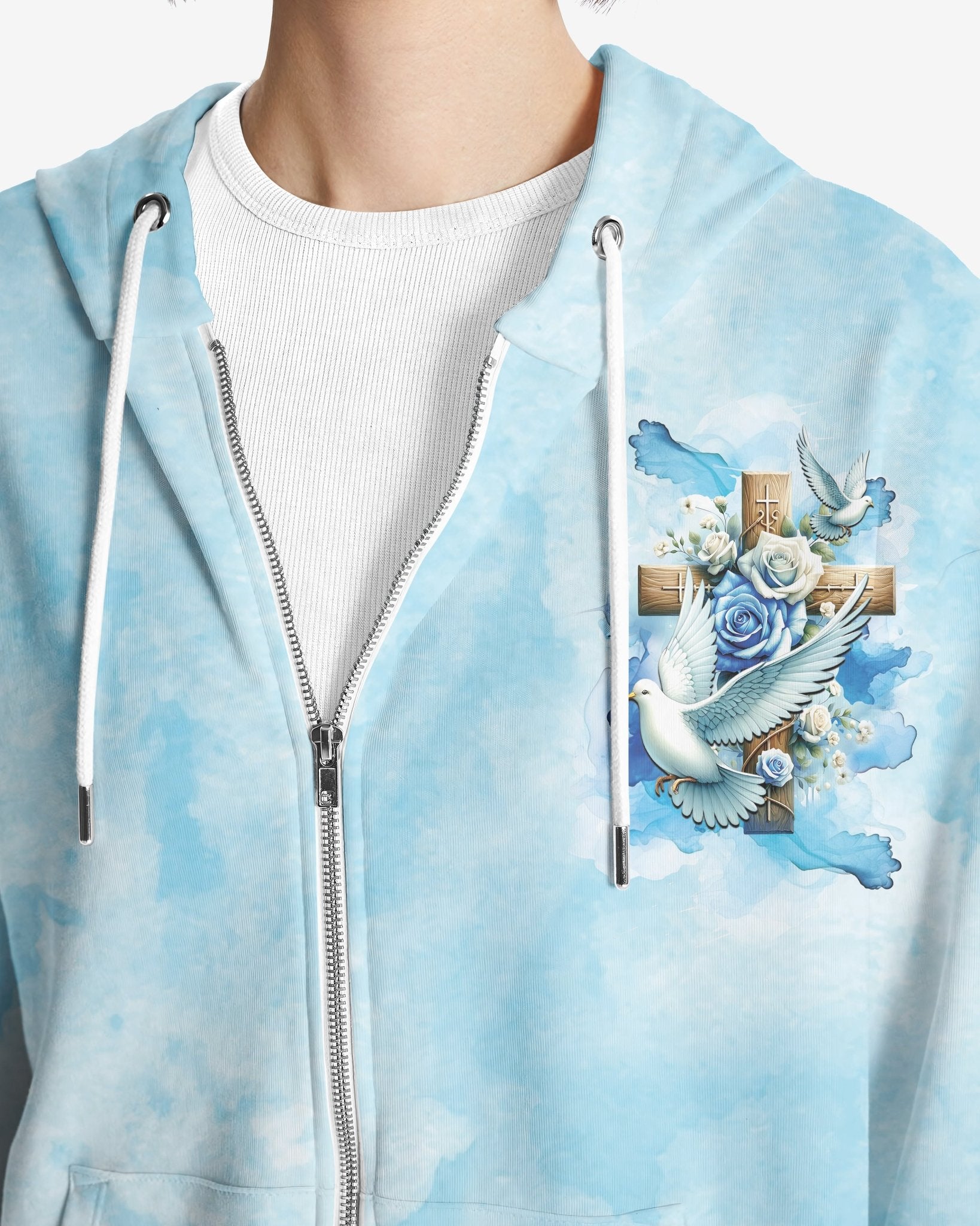 Lord Stood With Me And Gave Me Strength All Over Print Zip Hoodie