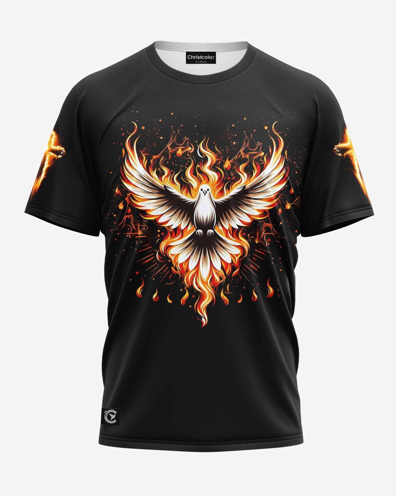 Baptized In Fire All Over Print T-shirt