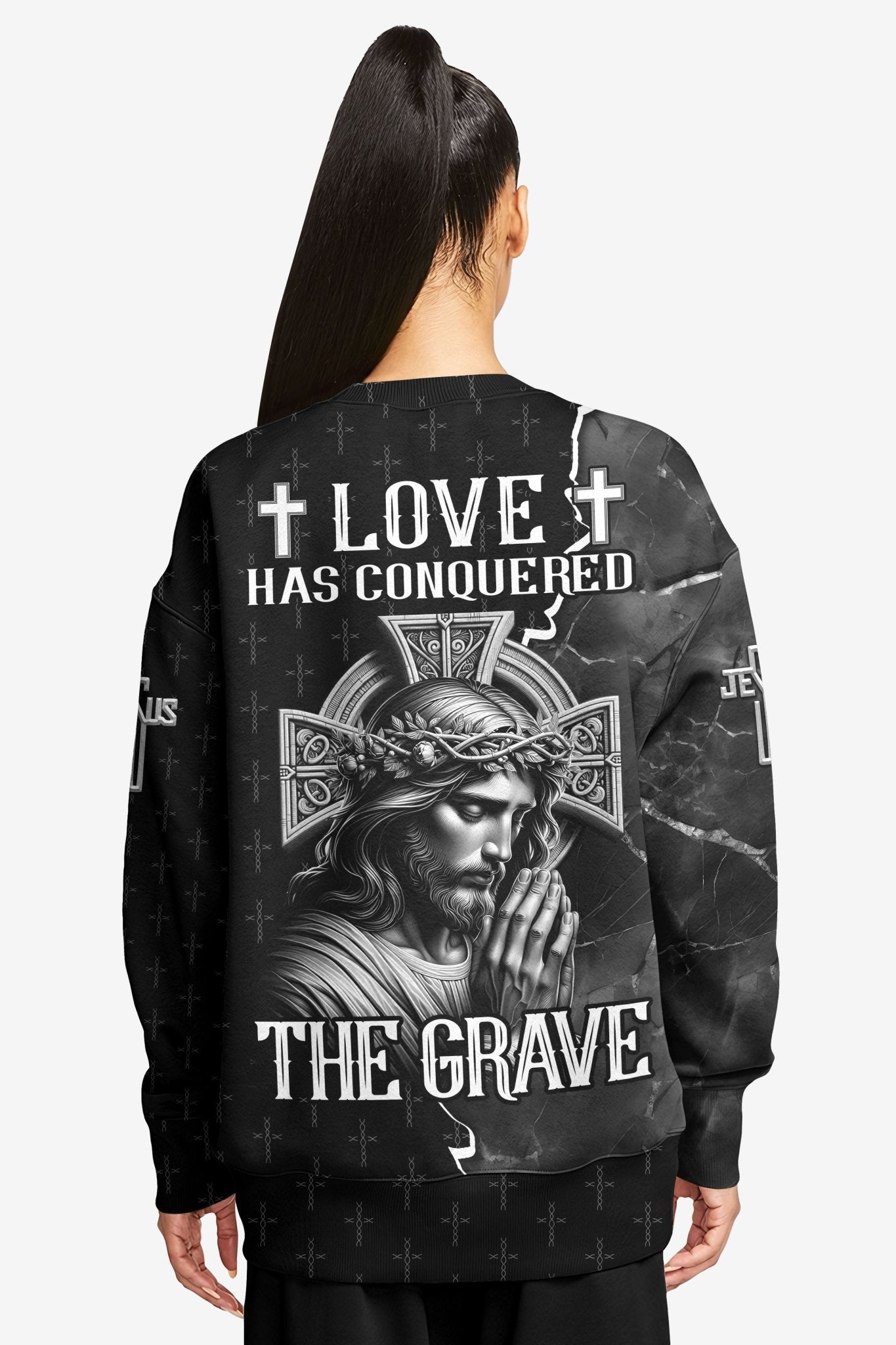 Love Has Conquered The Grave All Over Print Sweater