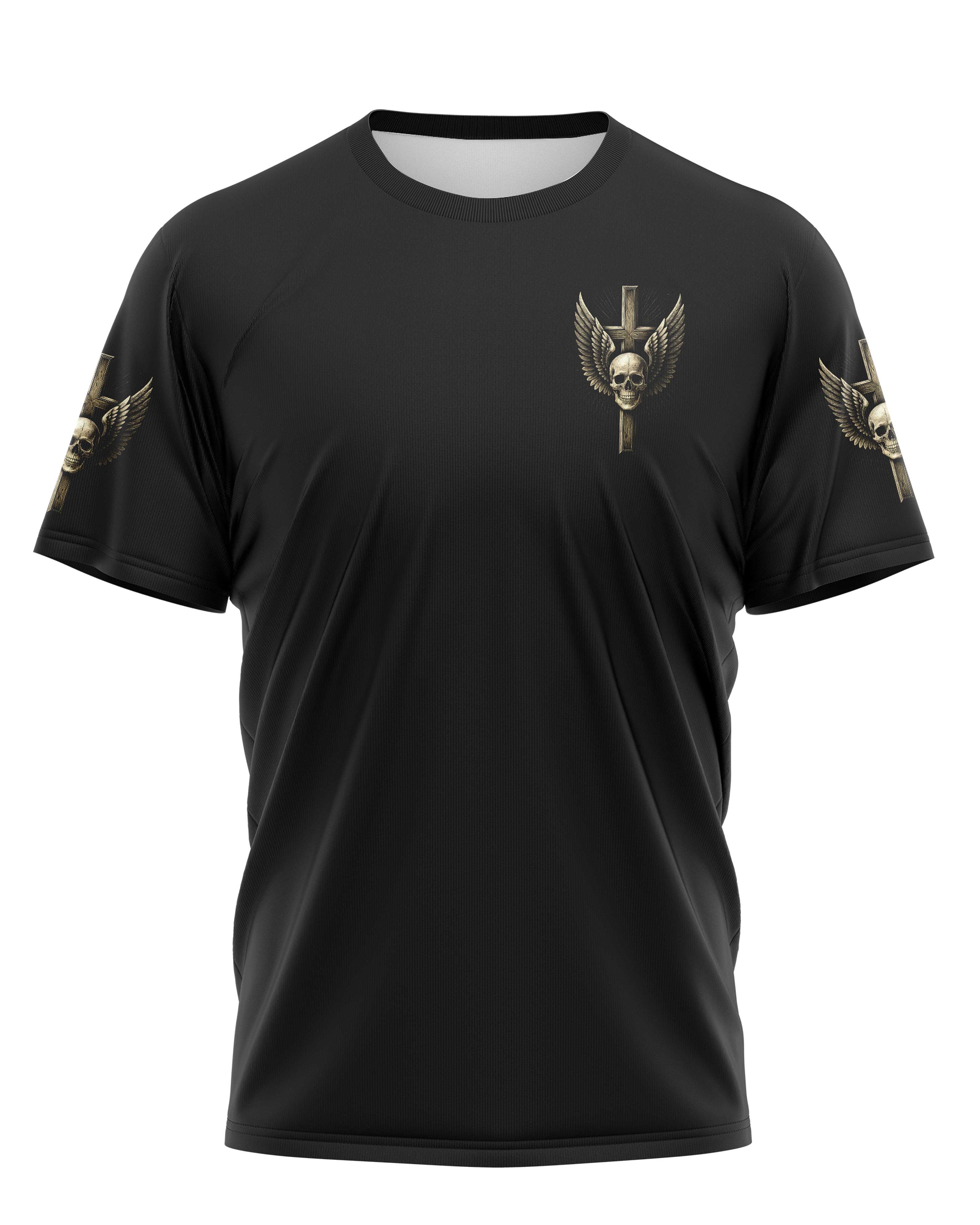 I Walk Through Hell With A Cross T-Shirt