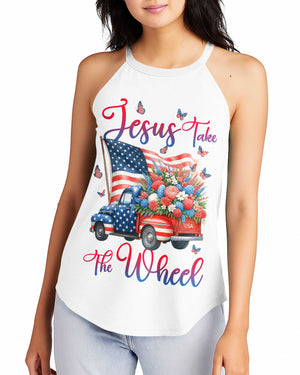 Jesus Take The Wheel Rocker Tank Top