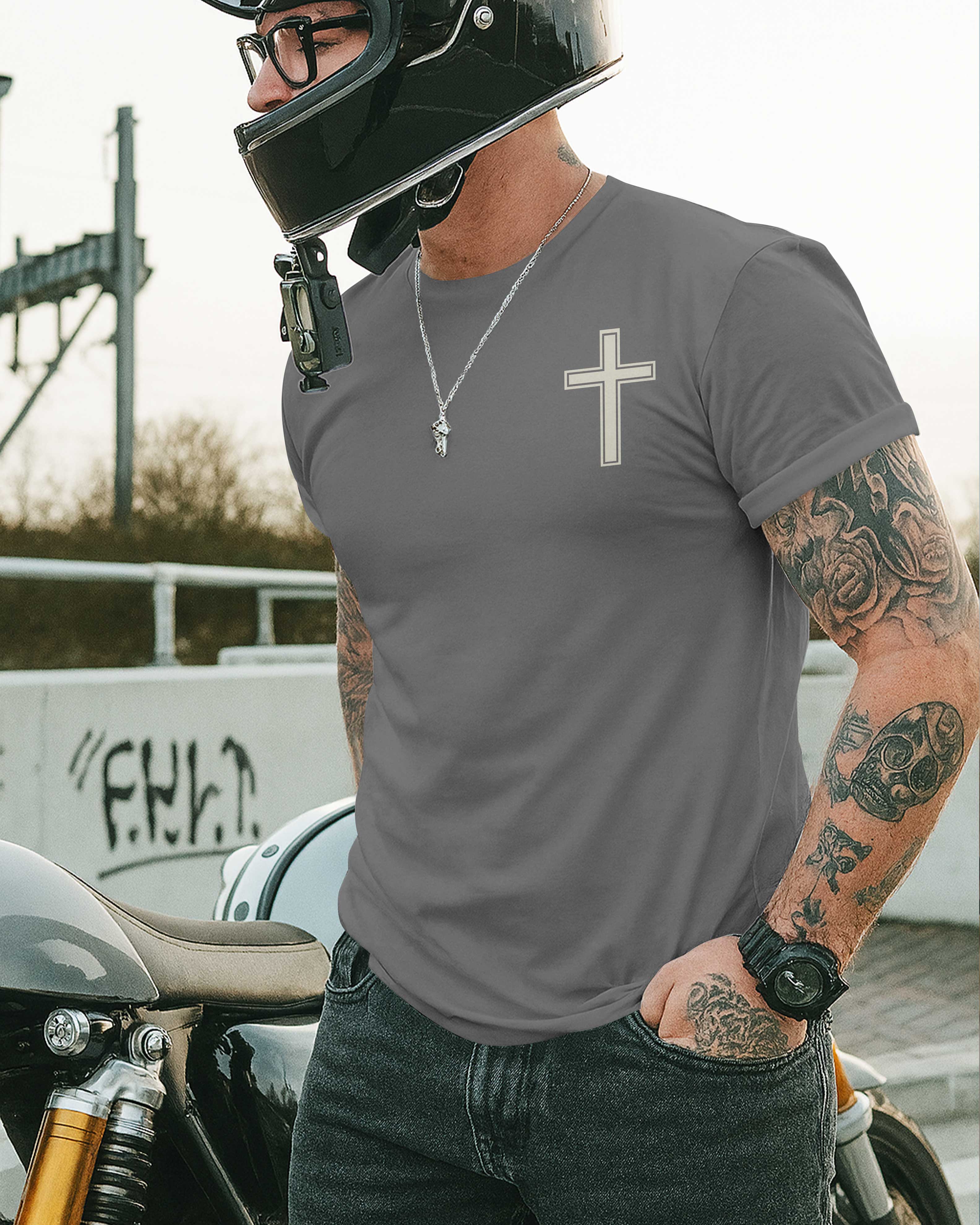 My Faith Is Louder Than My Exhaust All Over Print T-Shirt