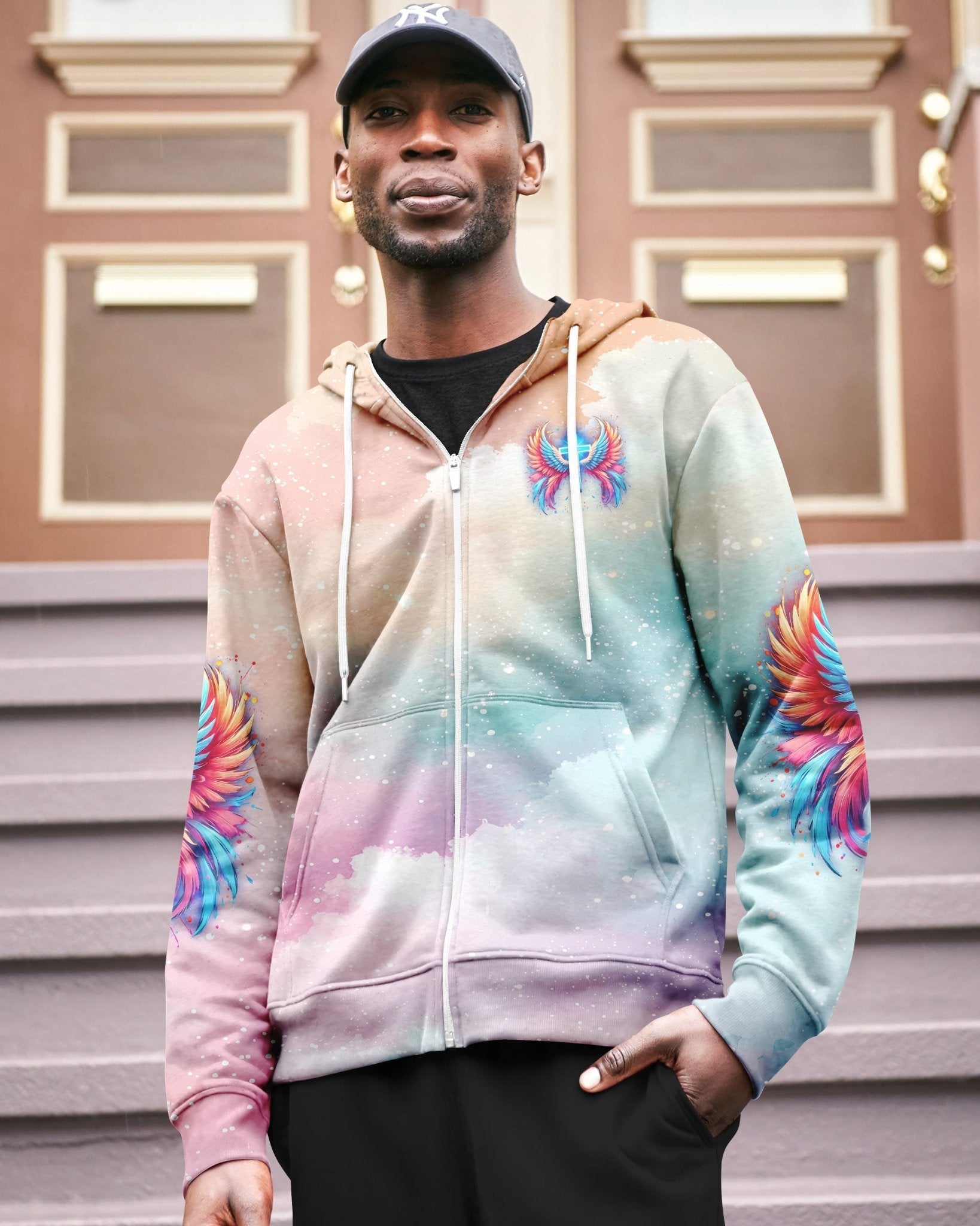 I Can Do All Things Through Christ Who Strengthens Me All Over Print Zip Hoodie