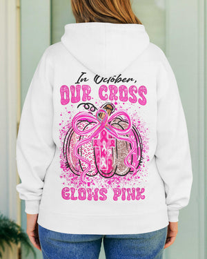 In October Our Cross Glows Pink Hoodie
