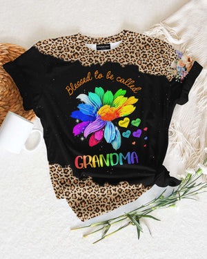 Blessed To Be Called Grandma All Over Print T-Shirt