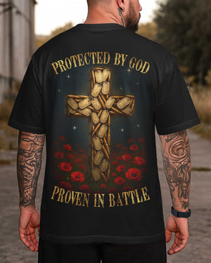 Protected By God Proven In Battle All Over Print T-Shirt