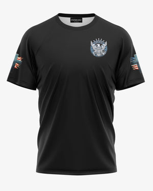 My Ship May Rest But My Faith Never Does Navy Strong God Strong All Over Print T-Shirt