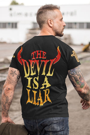 The Devil Is A Liar All Over Print T-shirt