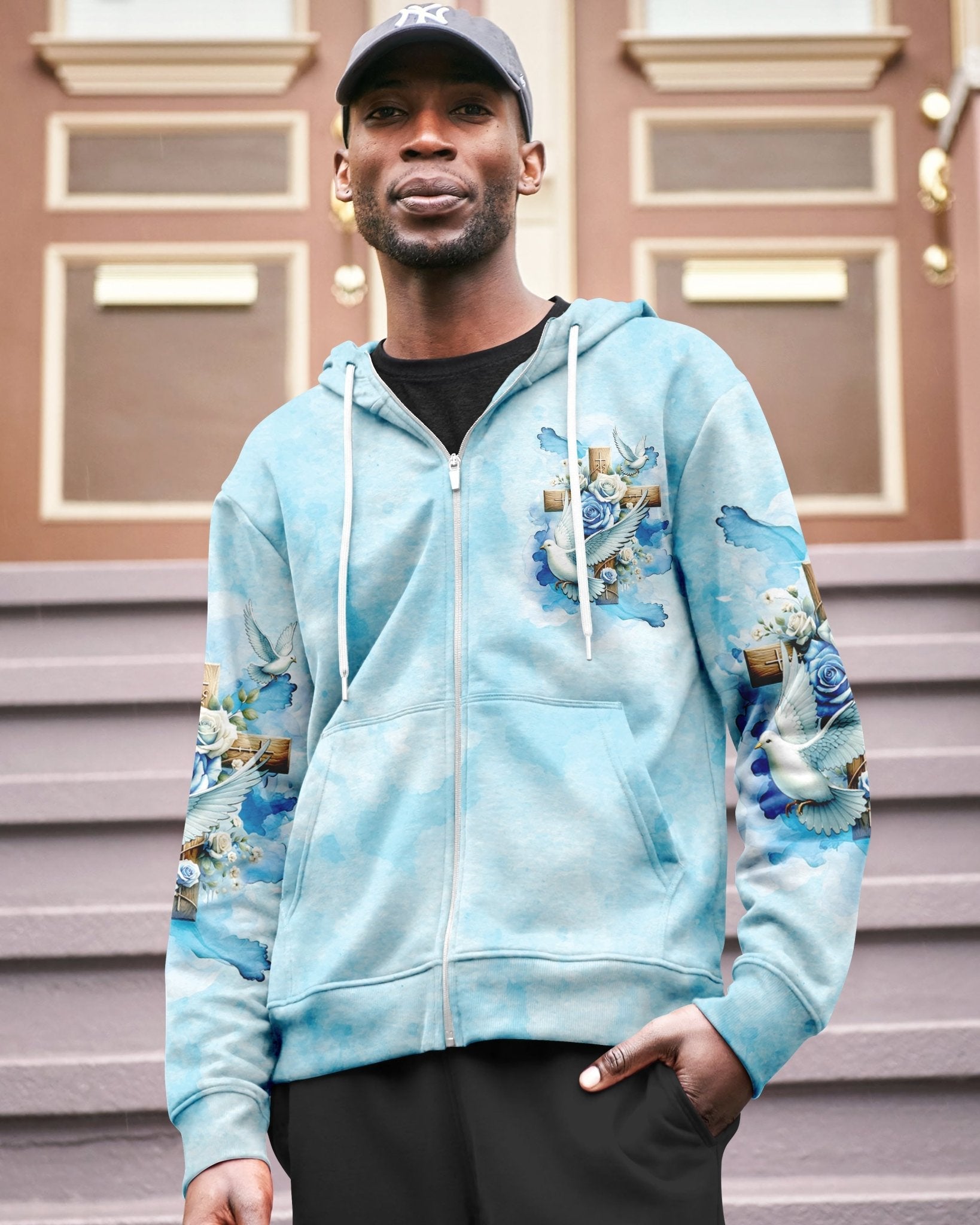 Lord Stood With Me And Gave Me Strength All Over Print Zip Hoodie