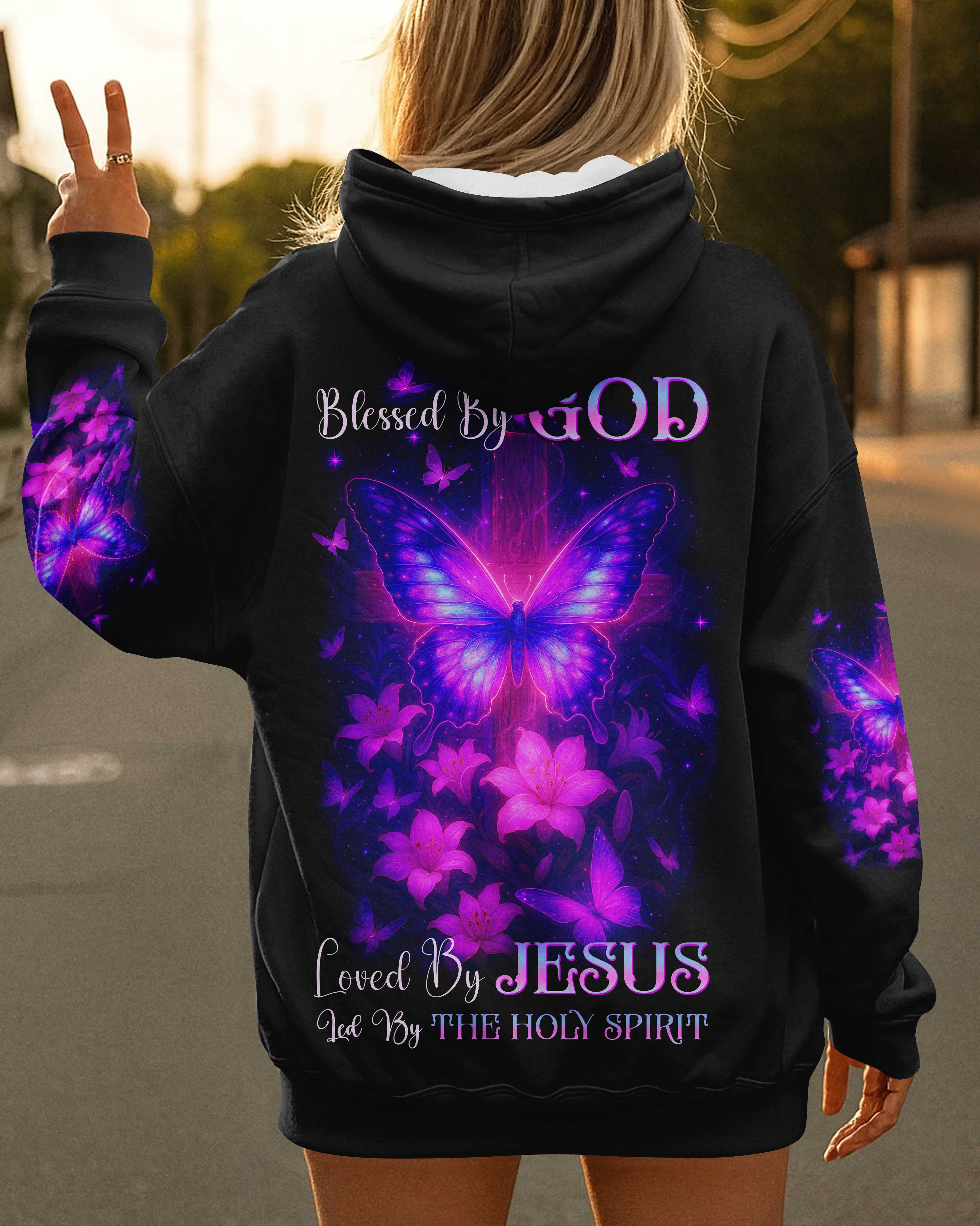 Blessed By God Loved By Jesus Led By The Holy Spirit Shirts