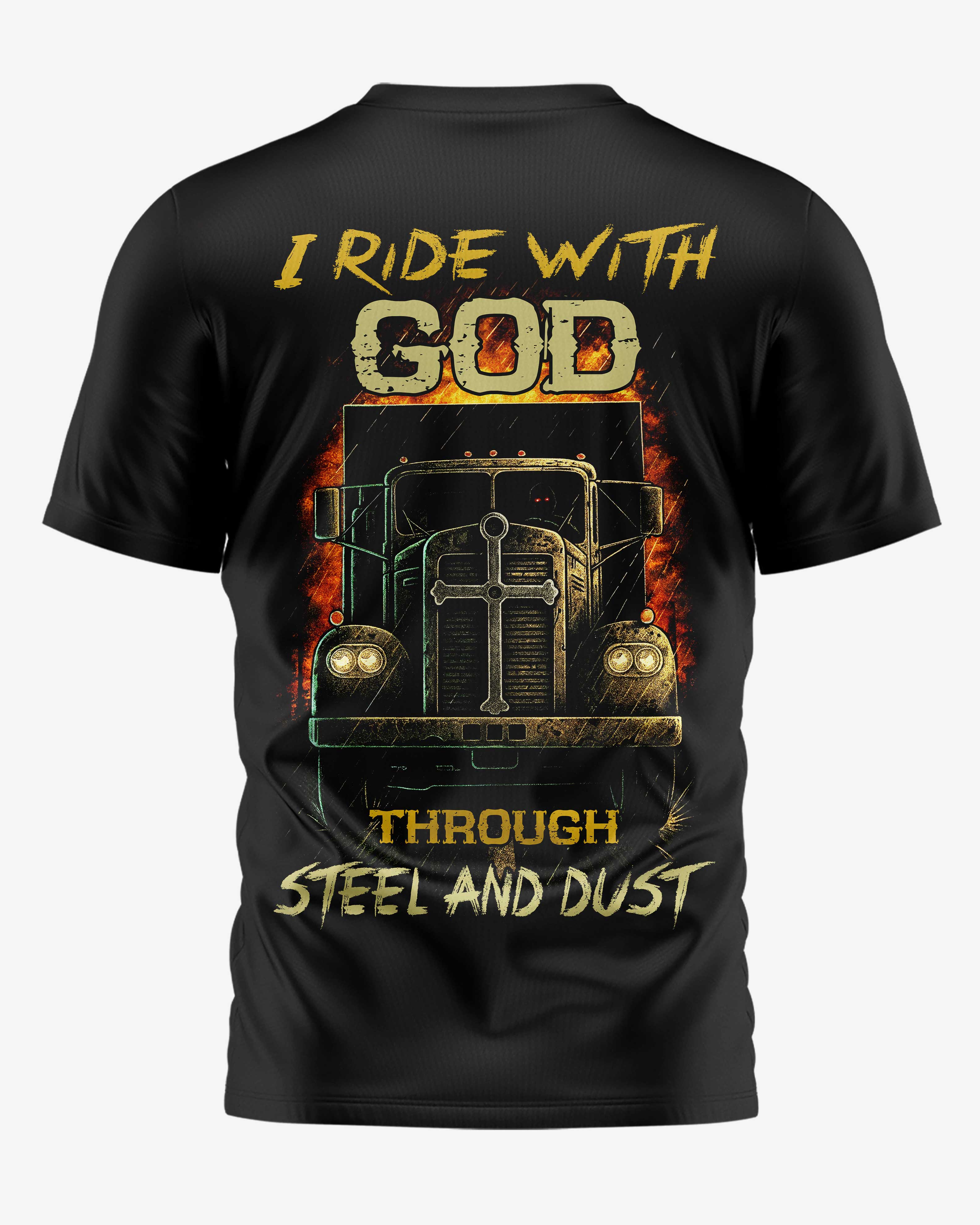 I Ride With God All Over Print T-Shirt