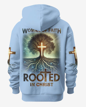 Woman Of Faith Rooted In Christ All Over Print Hoodie