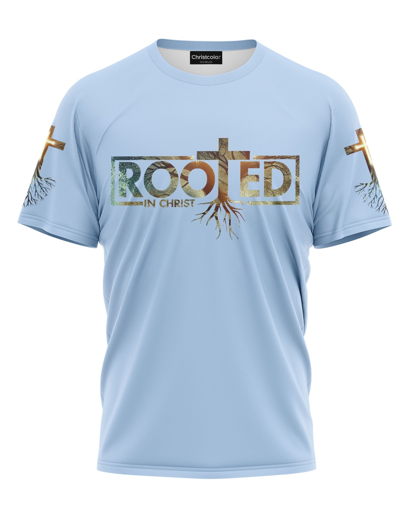 Woman Of Faith Rooted In Christ All Over Print T-shirt