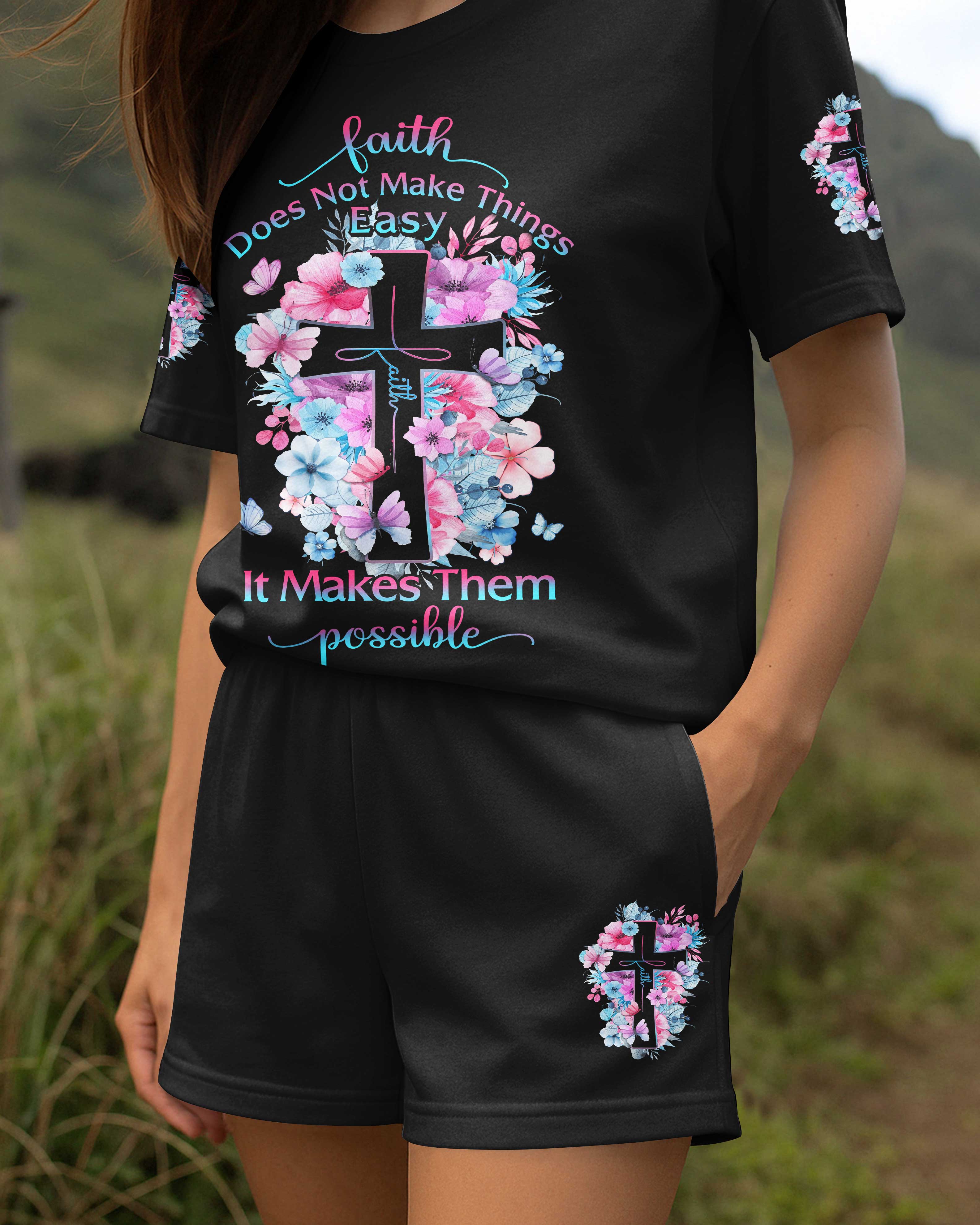 It Makes Them Possible All Over Print Summer Set