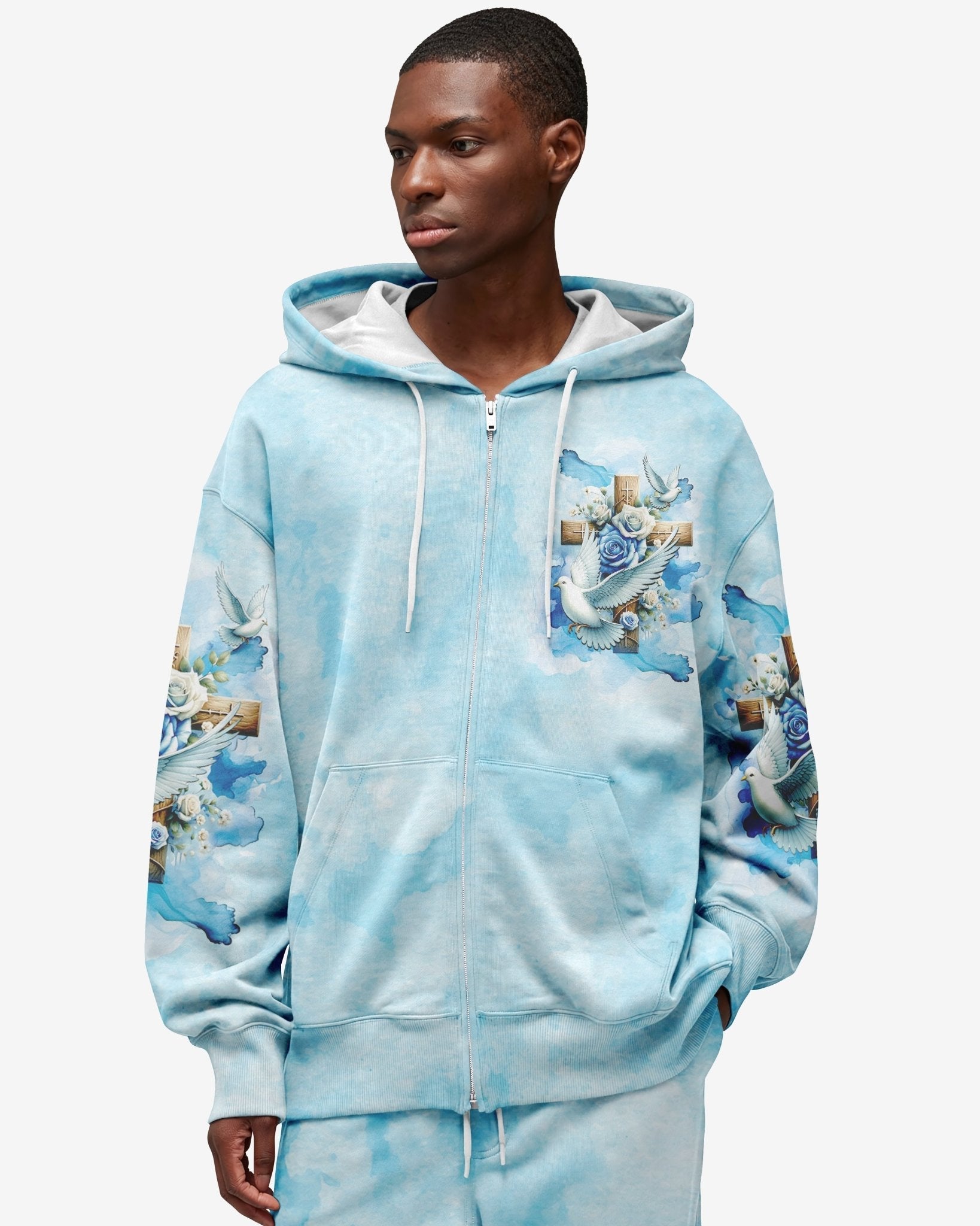 Lord Stood With Me And Gave Me Strength All Over Print Zip Hoodie