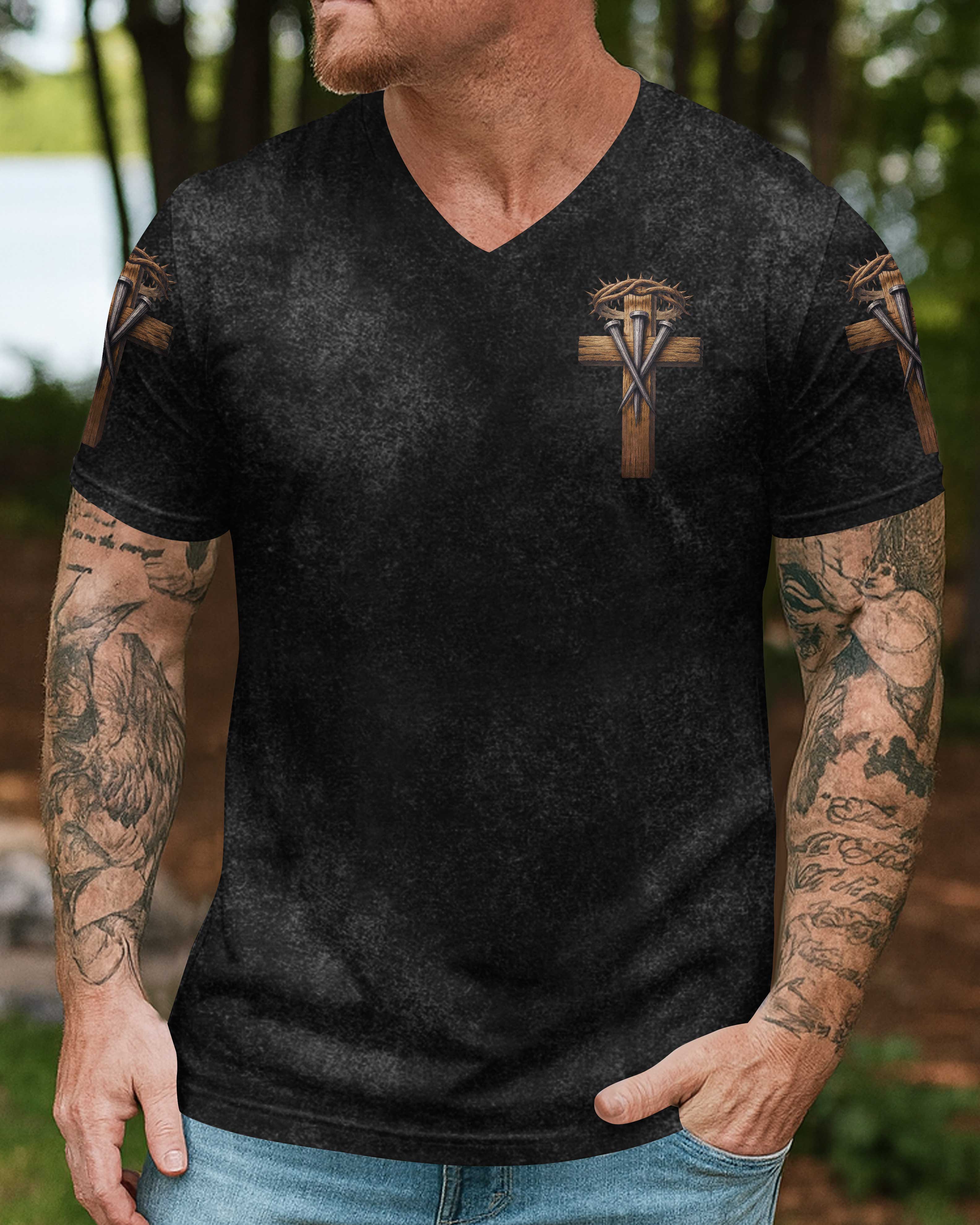 One Cross Three Nails Forgiven Shirts