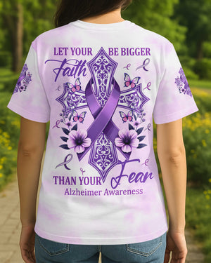 Let Your Faith Be Bigger Than Your Fear All Over Print T-Shirt