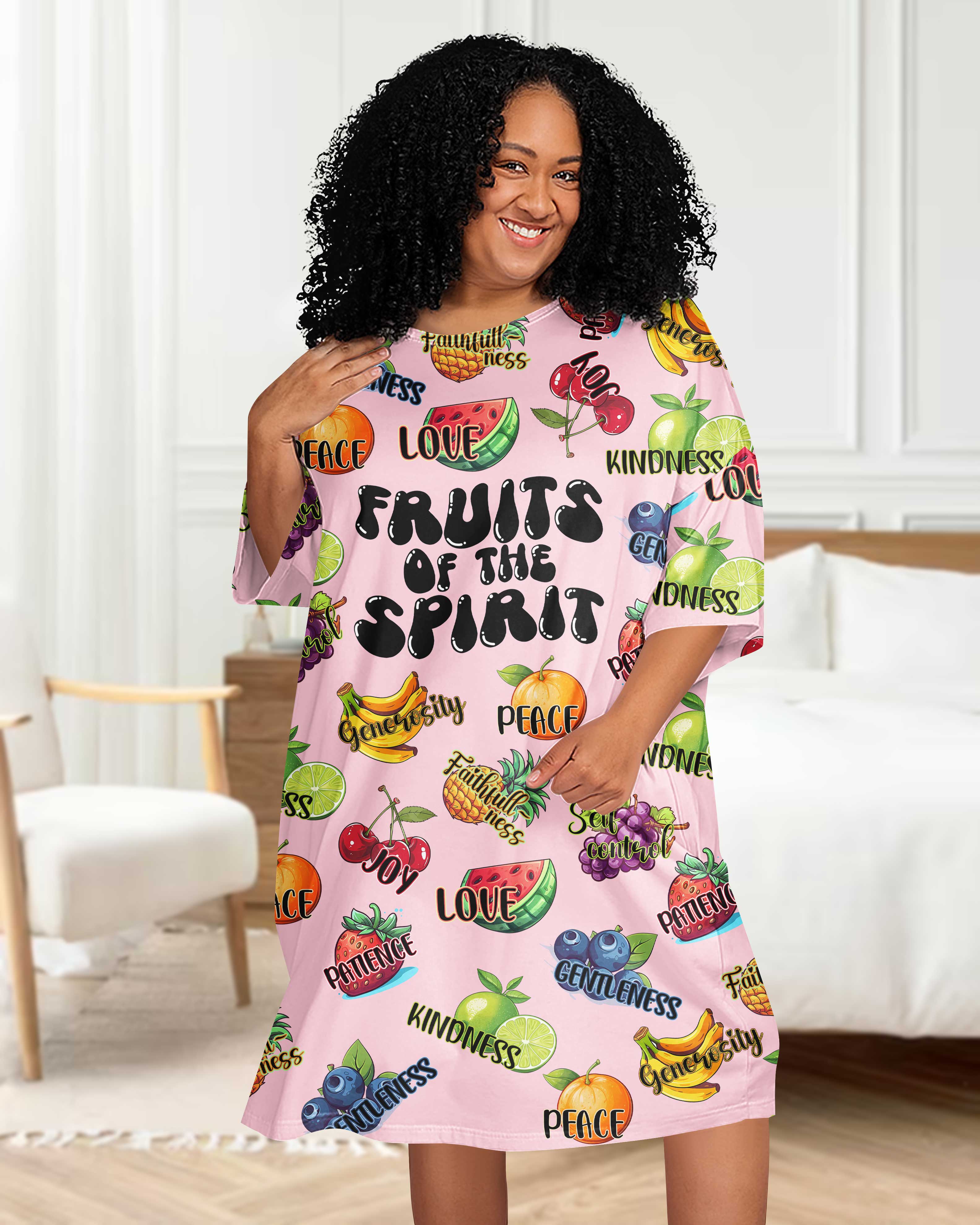 Fruits Of The Spirit All Over Print Sleep Tee