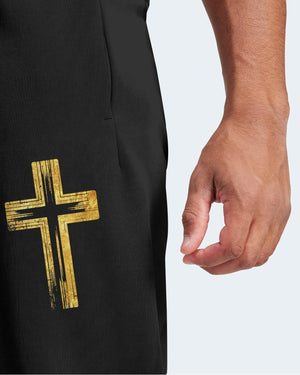 God Steps In Miracles Happen All Over Print Jogger Pants