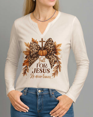 Give Thanks To The Lord V-neck Long Sleeves Shirt