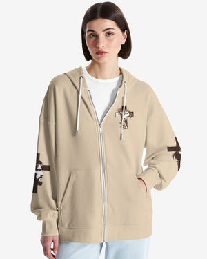 I Am His And He Is Mine All Over Print Zip Hoodie