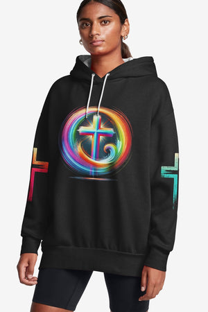 Rooted In Christ Jesus Is Light All Over Print Hoodie