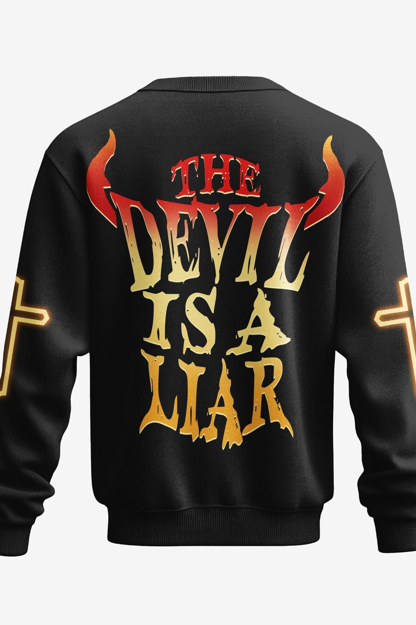 The Devil Is A Liar All Over Print Sweater