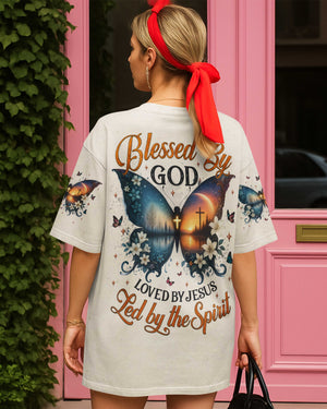 Blessed By God Loved By Jesus Led By The Spirit Shirt