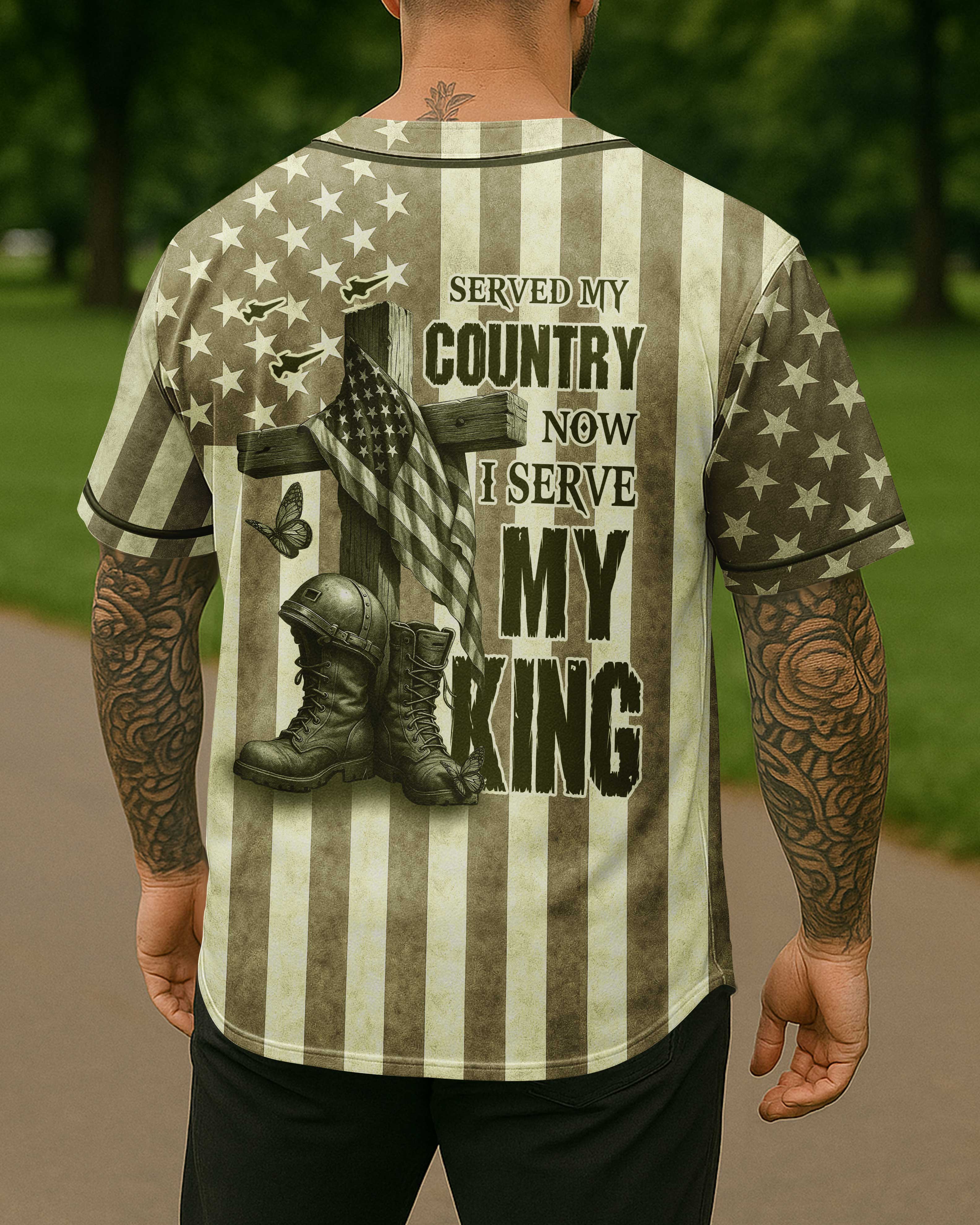 Served My Country Now I Serve My King Jersey